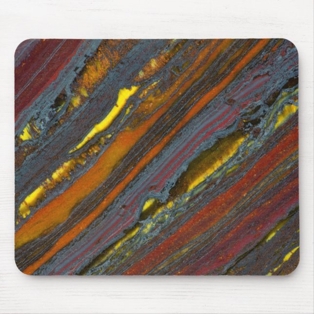 Striped Australian Tiger Eye Mouse Mat (Front)