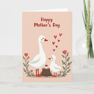 Striped Avian Mothers Day Card