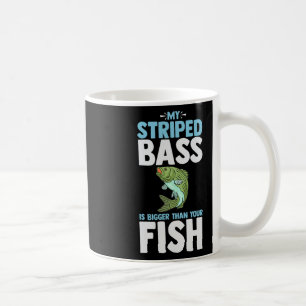 Striped B Fishing Funny Fish Atlantic Rockfish Coffee Mug