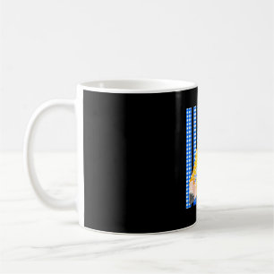 Striped back to school pencil bow second grade coffee mug