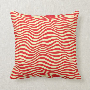 Striped background cushion