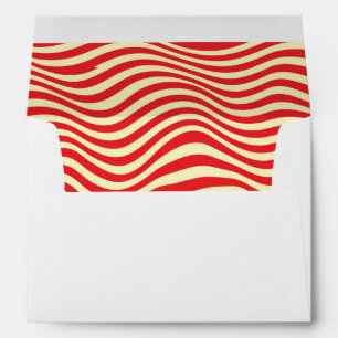 Striped background envelope