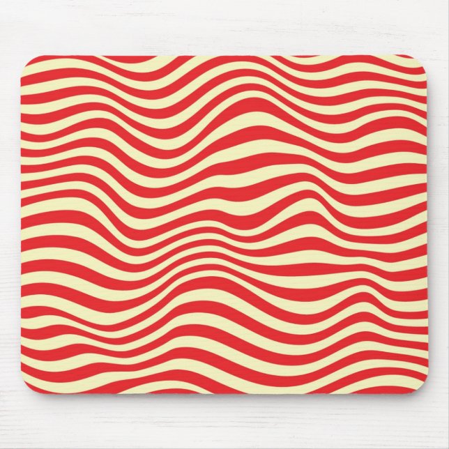 Striped background mouse mat (Front)