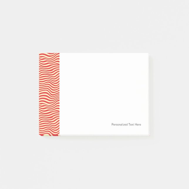 Striped background post-it notes (Front)