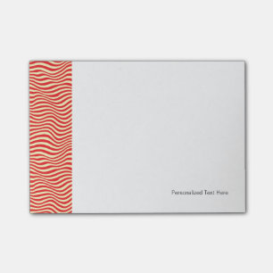 Striped background post-it notes