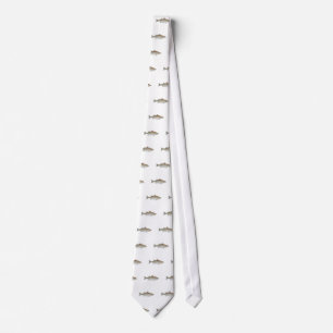 Striped Bass Art Tie