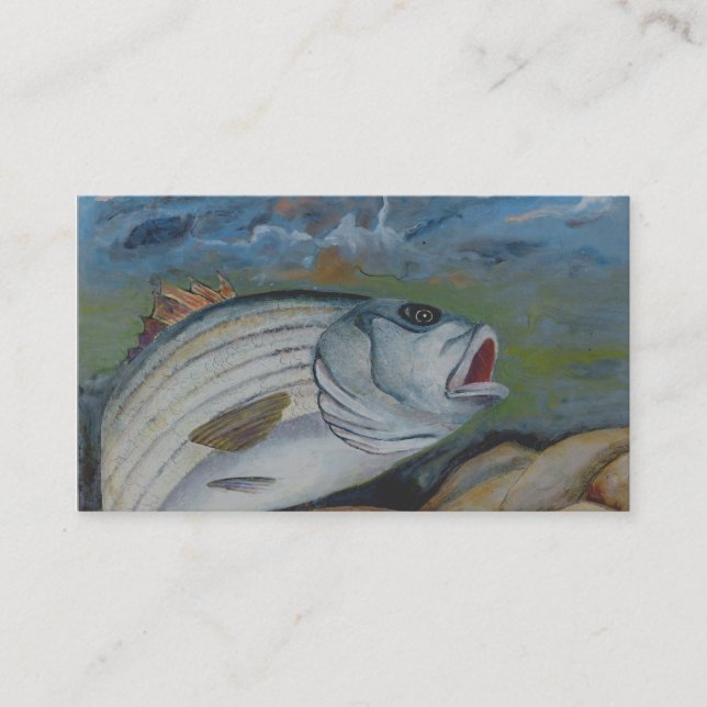 Striped Bass Business Card (Front)