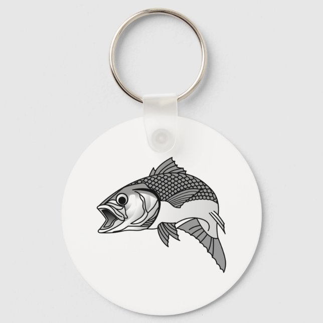 Striped Bass Key Ring (Front)