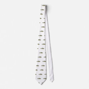 Striped Bass Logo Tie