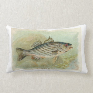 Striped Bass Lumbar Cushion