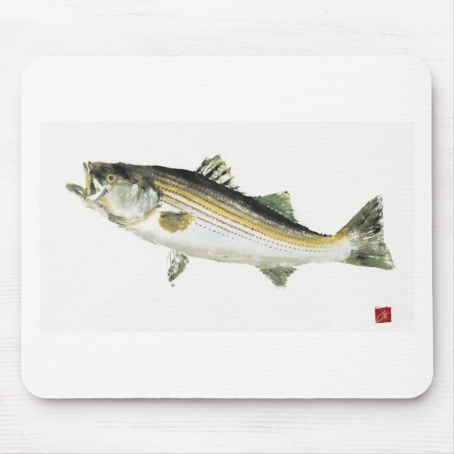 Striped Bass Mouse Mat (Front)