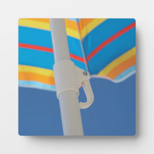 Striped Beach Umbrella Plaque