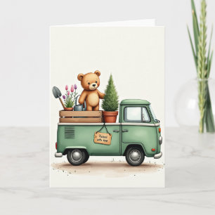 Striped Bear Delivery Card