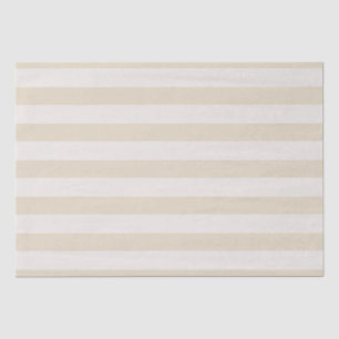 Striped Beige Ivory Tissue Paper