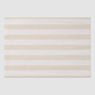 Striped Beige Ivory Tissue Paper