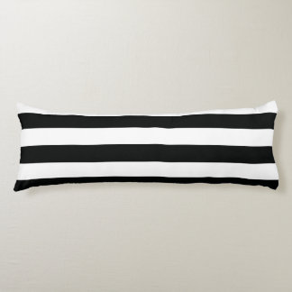 Striped (Black & White | Horizontal) Customisable Body Cushion