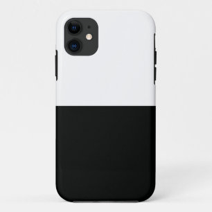 Striped (Black & White Horizontal) Customisable iPhone 11 Case