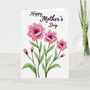 Striped Blooming Beauty Note Card