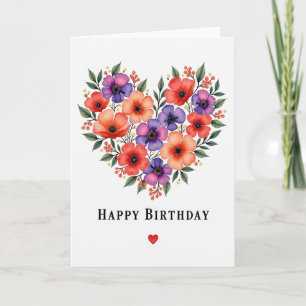 Striped Blossom Love Card