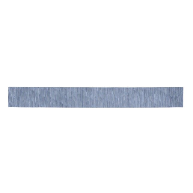 Striped Blue Ribbon Satin Ribbon (Front)