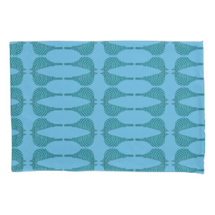 Striped Bluebird Pillowcase