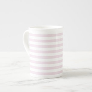 Striped bone china mug