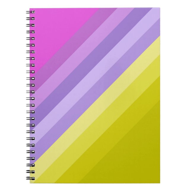 Striped, bright notebook (Front)
