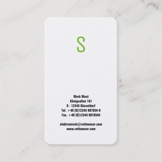 Striped Business Card (Front)