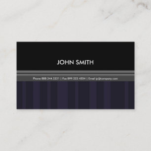 Striped Business Card