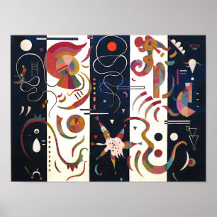 Striped by Wassily Kandinsky Poster