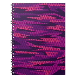 Striped Camouflage: Abstract Geometric Pattern Notebook