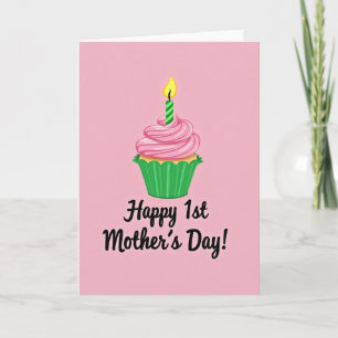 Striped Candle First Occasion Card