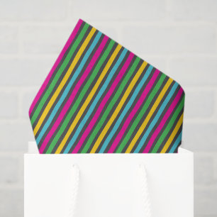 Striped Candy Cute Fun Funky Customisable Tissue Paper