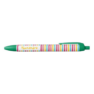 Striped Candy! Fun Colourful Cute Pen