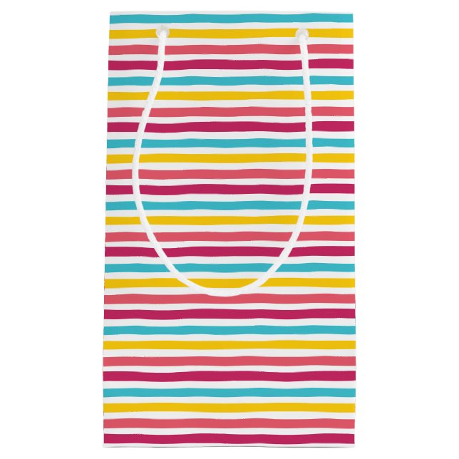 Striped Candy Fun Cute Gift Bag (Front)