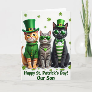 Striped Cats Happy Day Card