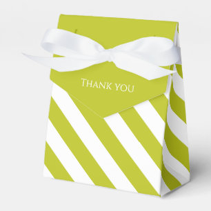 Striped Chartreuse Favour Box