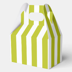 Striped Chartreuse Favour Box