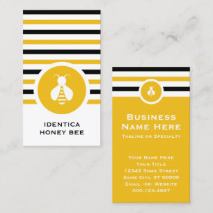 Striped Chic HONEY BEE Business Card