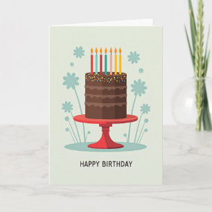 Striped Chocolate Treat Card