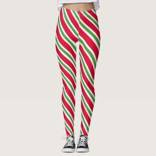 Striped Christmas Leggings