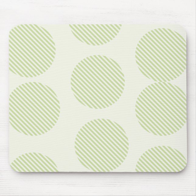 Striped Circular Patterned Mousepad (Front)