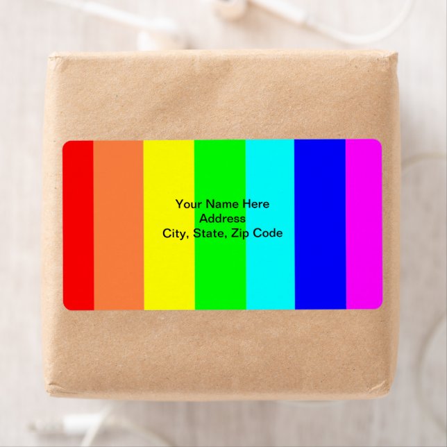 Striped Coloured Labels (Insitu)