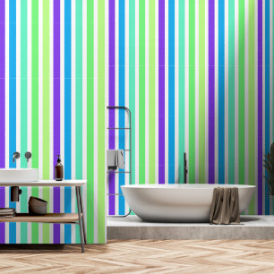 Striped Colourful Design Your Own Choose Colours Wallpaper