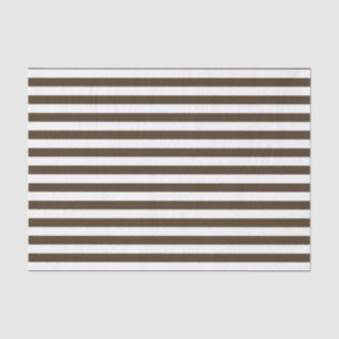 Striped Dark Coffee Tissue Paper