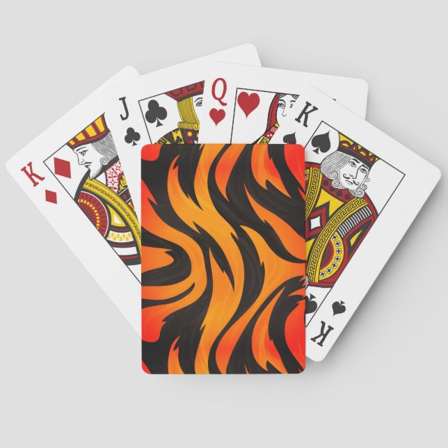 Striped Design Playing Cards (Back)