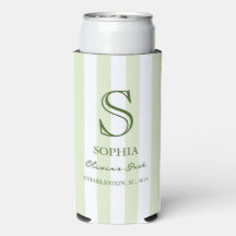 Striped Destination Bachelorette Party Favour Slim