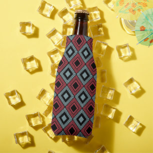 Striped Diamonds Bottle Cooler