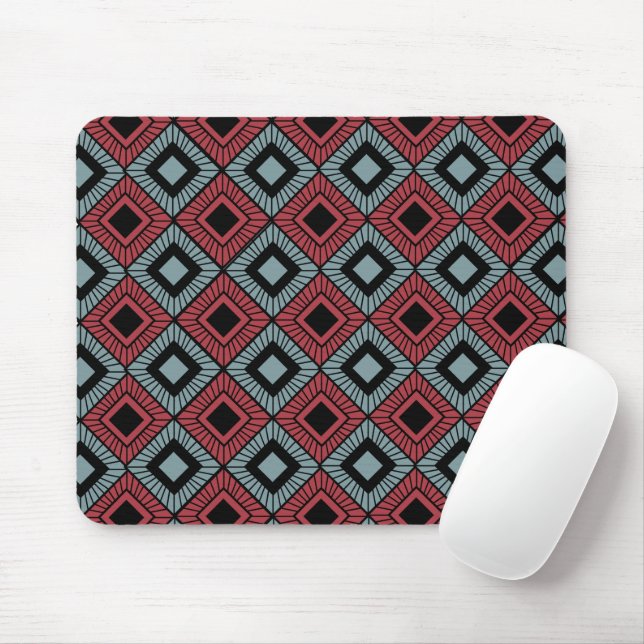 Striped Diamonds Mouse Mat (With Mouse)