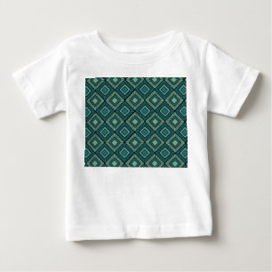 Striped Diamonds - Teal Baby T-Shirt